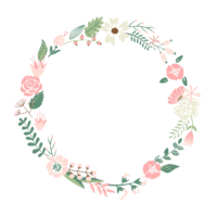 flowers & floral frame free transparent png image.