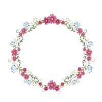 flowers & floral frame free transparent png image.