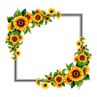 flowers & floral frame free transparent png image.