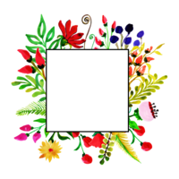 flowers & floral frame free transparent png image.