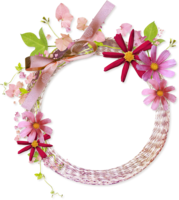 flowers & floral frame free transparent png image.