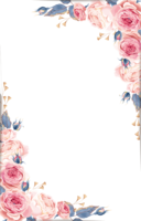 flowers & Floral frame free transparent png image.