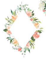 flowers & Floral frame free transparent png image.