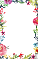 flowers & Floral frame free transparent png image.