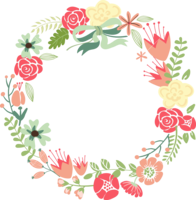 flowers & Floral frame free transparent png image.