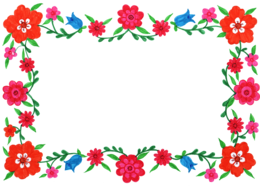 flowers & Floral frame free transparent png image.