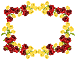 flowers & floral frame free transparent png image.