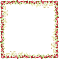 flowers & Floral frame free transparent png image.