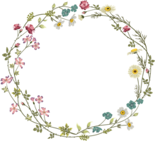 flowers & Floral frame free transparent png image.