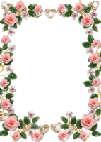 flowers & Floral frame free transparent png image.