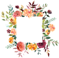 flowers & Floral frame free transparent png image.