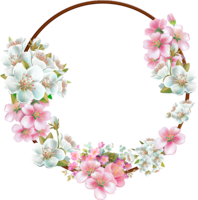 flowers & floral frame free transparent png image.