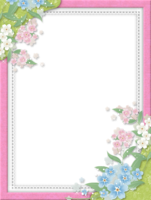 flowers & Floral frame free transparent png image.