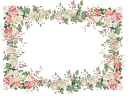 flowers & floral frame free transparent png image.