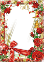 flowers & floral frame free transparent png image.