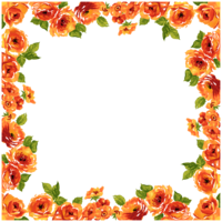 flowers & floral frame free transparent png image.