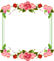 flowers & Floral frame free transparent png image.