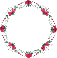 flowers & floral frame free transparent png image.