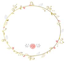 flowers & floral frame free transparent png image.