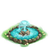 architecture & Fountain free transparent png image.