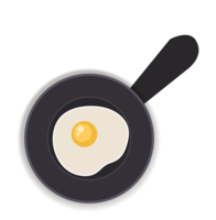 food & fried egg free transparent png image.