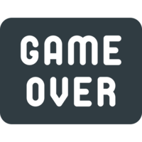 words phrases & Game over free transparent png image.