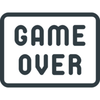 words phrases & game over free transparent png image.