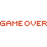 words phrases & game over free transparent png image.