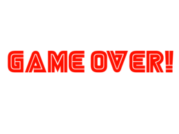 words phrases & Game over free transparent png image.