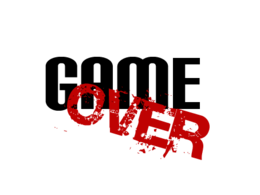 words phrases & Game over free transparent png image.