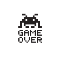 words phrases & Game over free transparent png image.