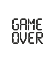 words phrases & game over free transparent png image.