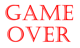 words phrases & Game over free transparent png image.