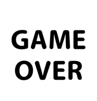 words phrases & game over free transparent png image.