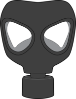 technic & gas mask free transparent png image.