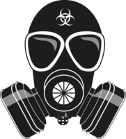 technic & gas mask free transparent png image.