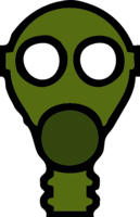 technic & gas mask free transparent png image.