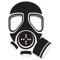 technic & gas mask free transparent png image.