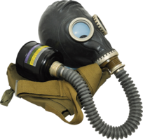 technic & gas mask free transparent png image.