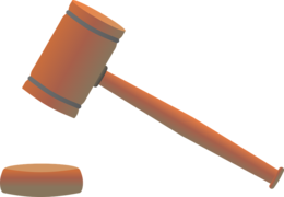 objects & Gavel free transparent png image.