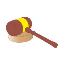 objects & Gavel free transparent png image.