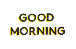 words phrases & Good morning free transparent png image.