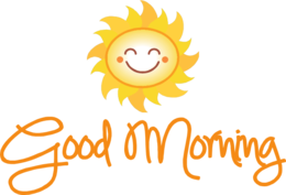 words phrases & Good morning free transparent png image.