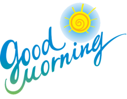 words phrases & Good morning free transparent png image.