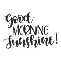 words phrases & Good morning free transparent png image.