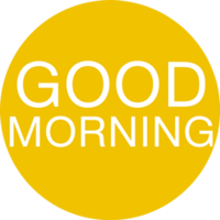 words phrases & Good morning free transparent png image.