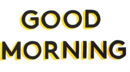 words phrases & Good morning free transparent png image.