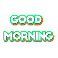words phrases & Good morning free transparent png image.