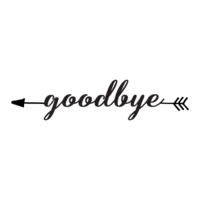 words phrases & Goodbye free transparent png image.