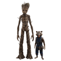 fantasy & Groot free transparent png image.